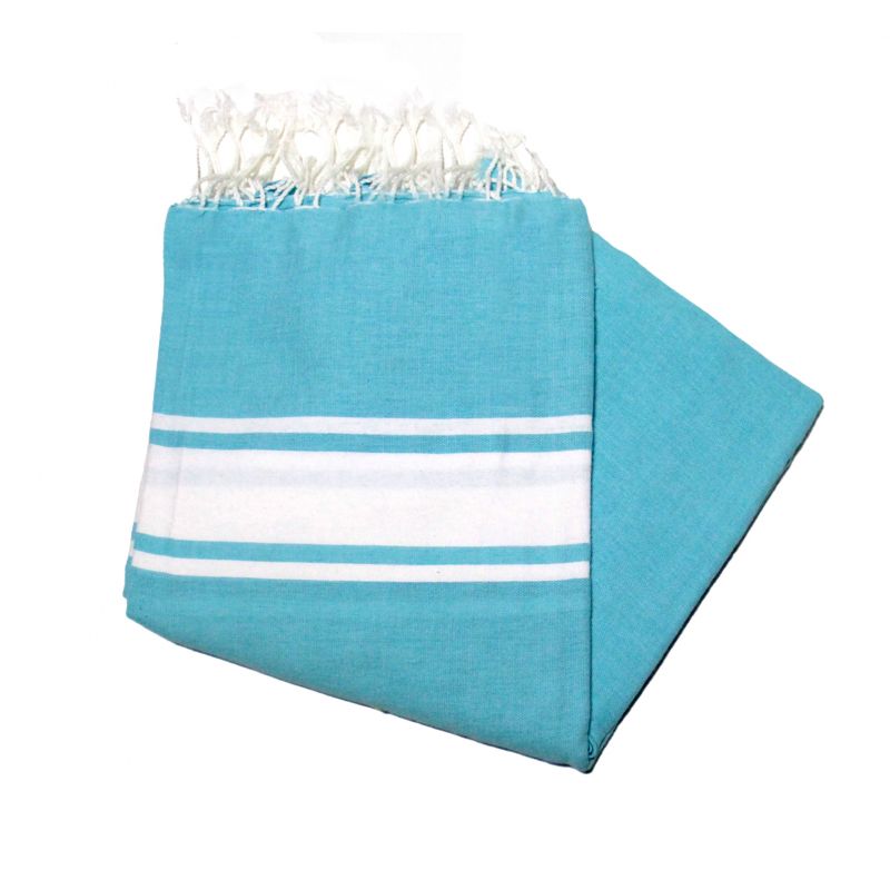 2x2 m klassisches eisblaues Fouta