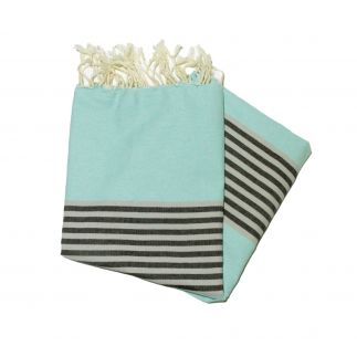 Fouta agadir water green gray & black The colored ones