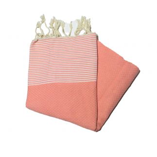 salmon pink honeycomb