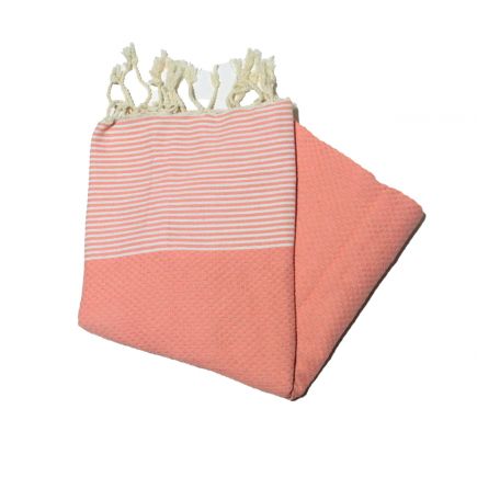 salmon pink honeycomb