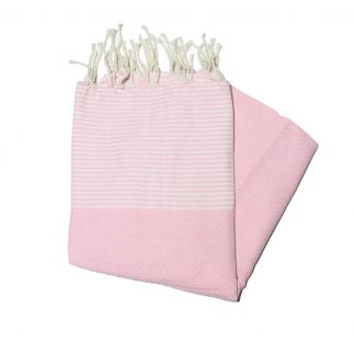 enxoval rosa em favo de mel