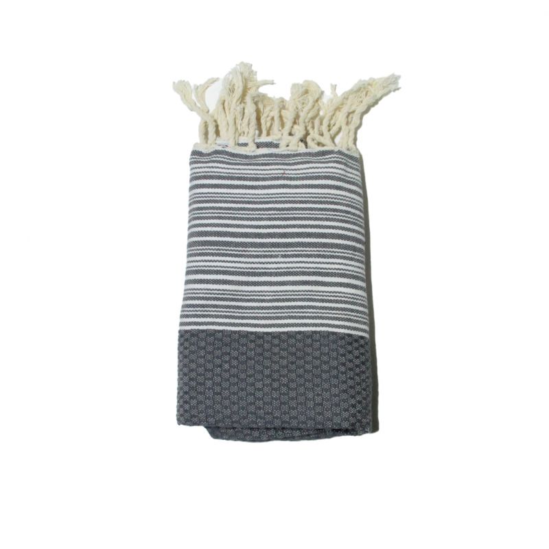 fouta bambino in acciaio grigio a nido d ape