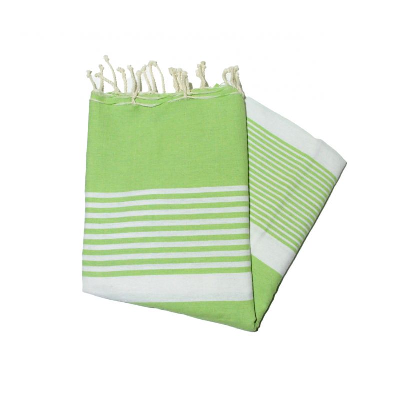 Fouta plate Bizerte vert anis