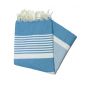 Fouta piatta Bizerte blu ghiaccio