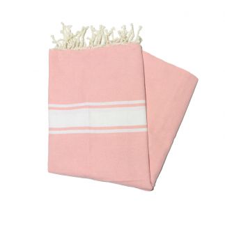 Fouta Essaouira rosa salmão