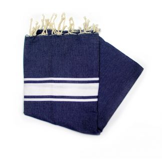 Fouta Essaouira Marineblau