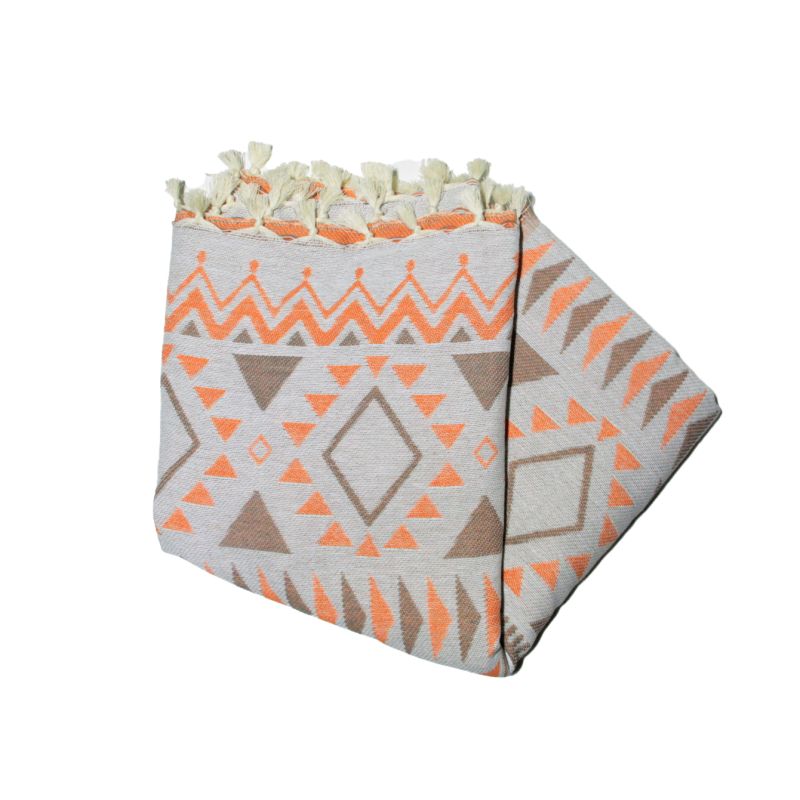 margoum jacquard laranja fouta