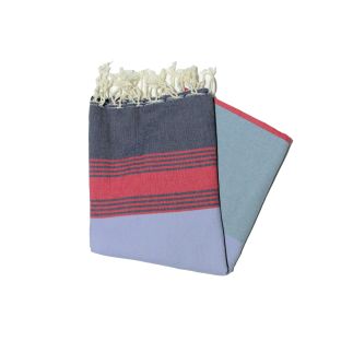 Flat Fouta Tozeur navy red & blue the colorful ones