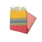 Tozeur flat fouta, azurin yellow & red
