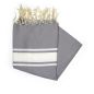 Fouta 2x3 m classique gris moyen