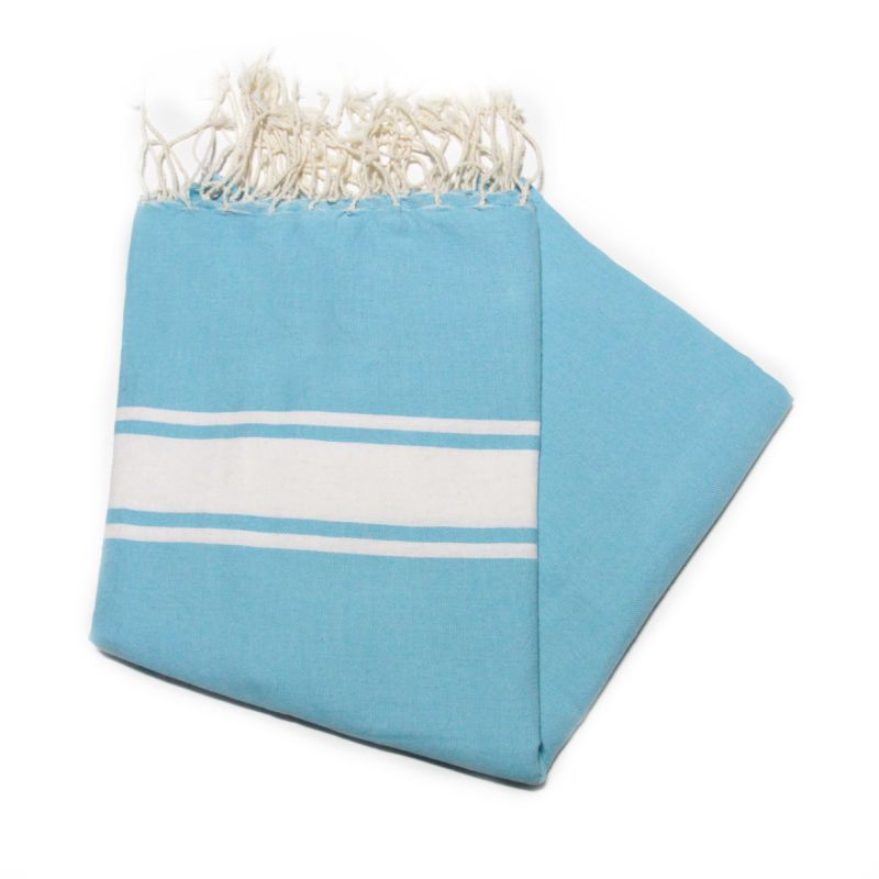 Fouta 2x3 m clássico azul gelo