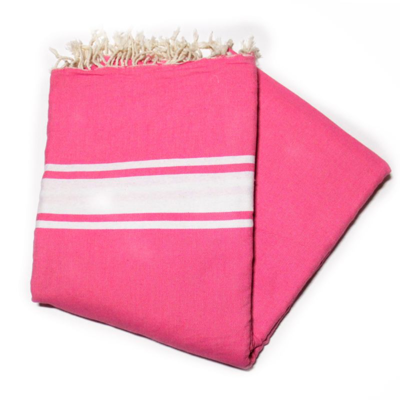 Fouta 2x3 m clásica fucsia