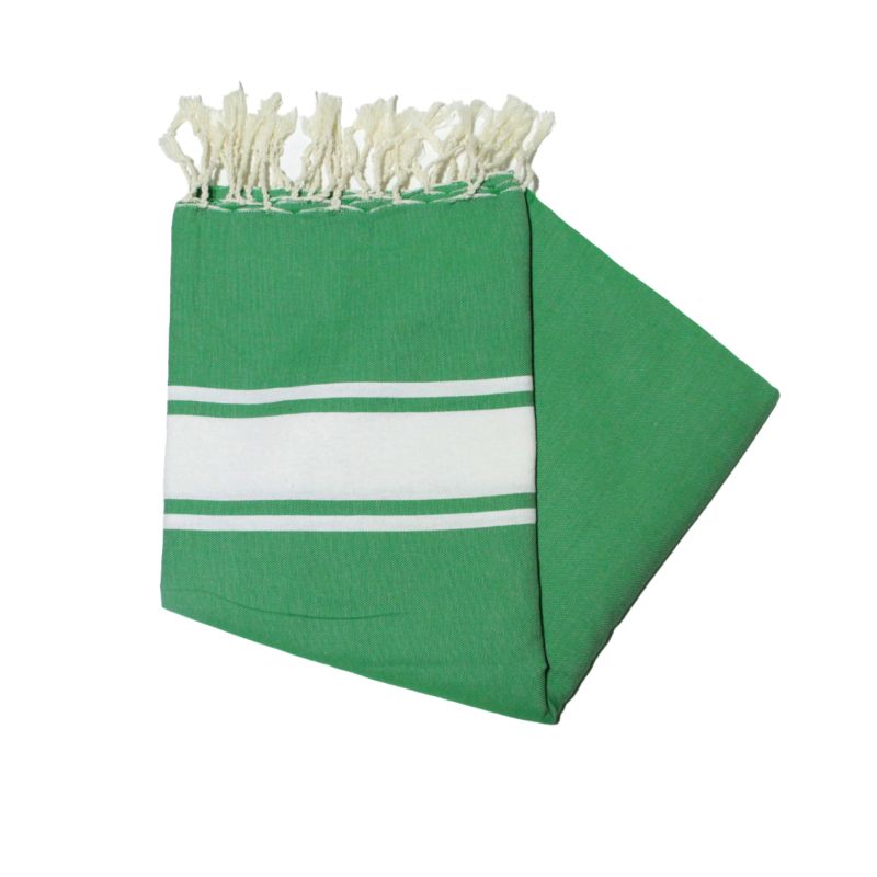 fouta 2x2 m clásica verde brasil