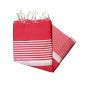 Fouta 2x3 m arthur vermelho