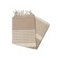 Bizerte taupe flat fouta