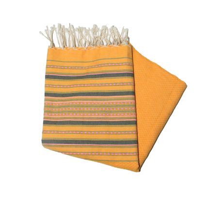 Fouta bereber estilo azafrán