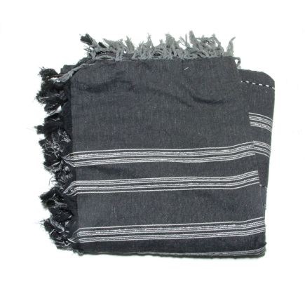 Fouta 2x3m lurex preto e prata Foutas 2,00x3,00m