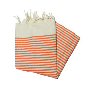 Orangefarbene Mariniere-Wabe