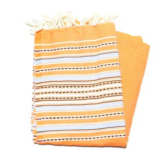 Berber-Fouta-Wabenorange, die Bunten