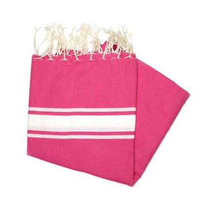 Fouta Essaouira fucsia