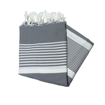 fouta 2x2 m arthur grigio medio
