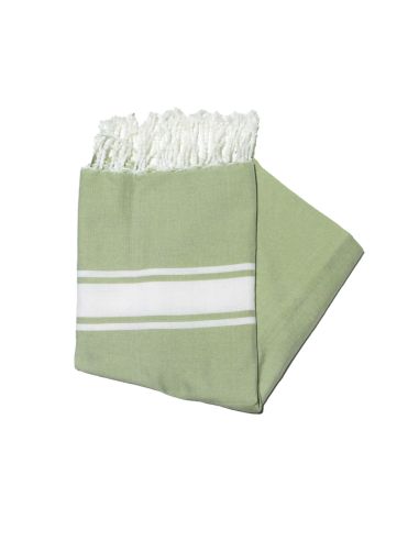 Fouta Essaouira vert anis chiné