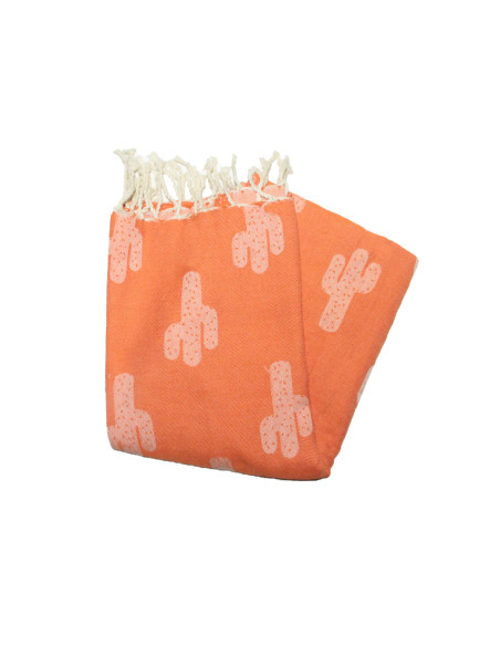 Fouta jacquard tartaruga azul roxo cinzento