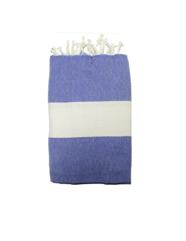 fouta jacquard tartaruga blu viola e grigio