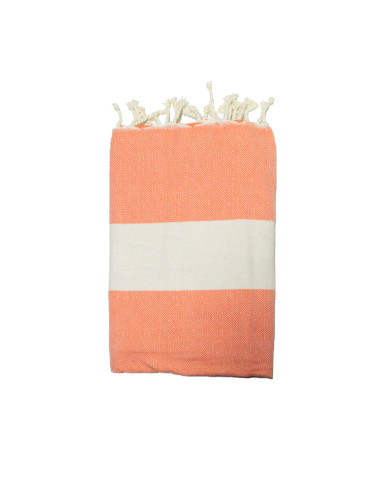 Fouta jacquard tartaruga azul roxo cinzento