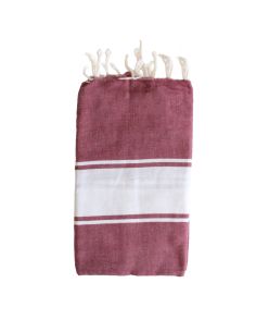 Fouta Essaouira bordeaux