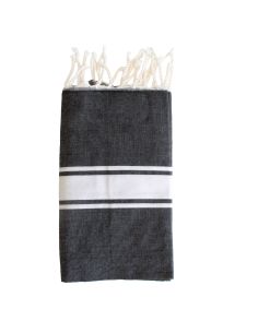 Fouta essaouira gris anthracite