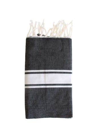 Fouta essaouira gris antracita