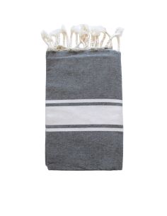Fouta Essaouira gris medium