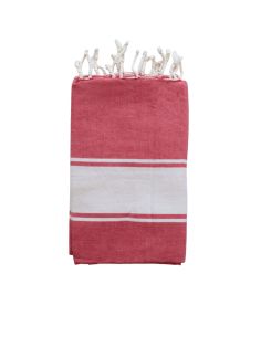 Fouta essaouira rouge