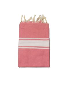 Fouta Essaouira rouge fraise