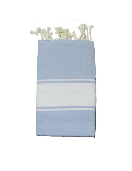 Fouta Essaouira himmelblau