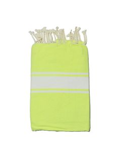 Fouta Essaouira jaune fluo