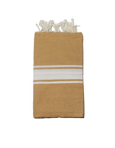 Fouta Essaouira ocre jaune