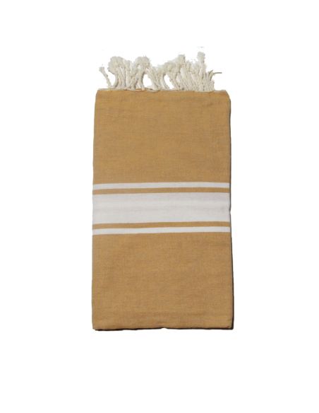 Fouta Essaouira ocre jaune