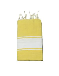 Fouta Essaouira jaune canari