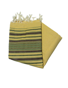 fouta bereber verde y amarilla