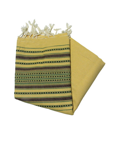 fouta berbere verde e amarela