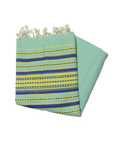 orange Berber honeycomb fouta
