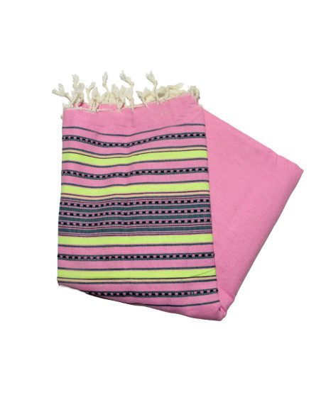 green-grey & orange Berber fouta